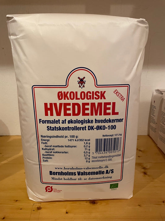 Økologisk hvedemel ekstra 12,5 kg