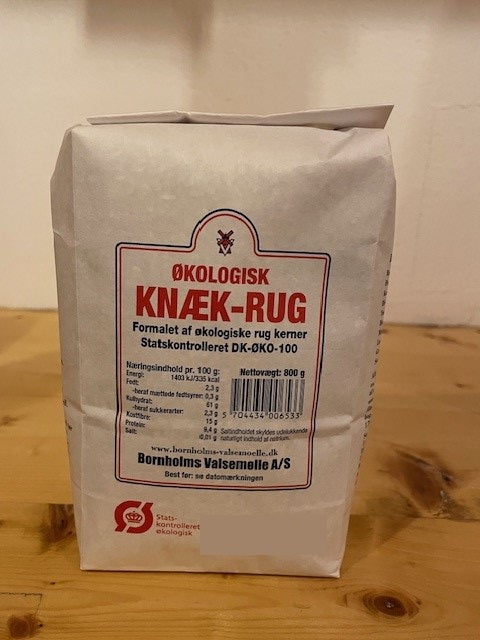 Økologisk kn. rug 0,8 kg