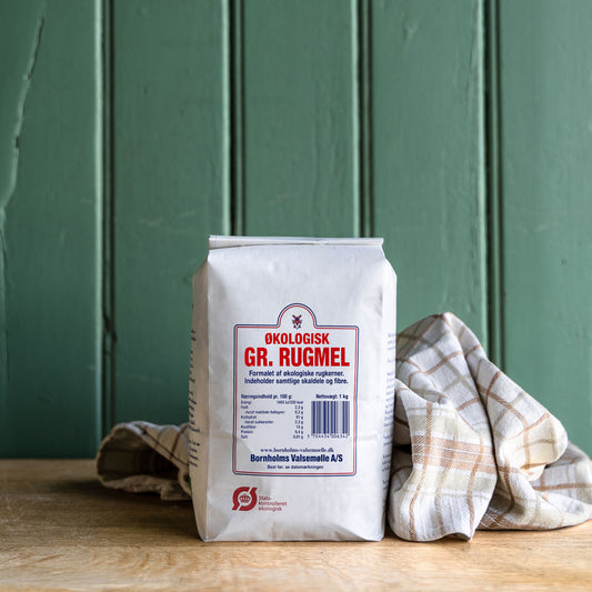 Økologisk groft rugmel 1 kg