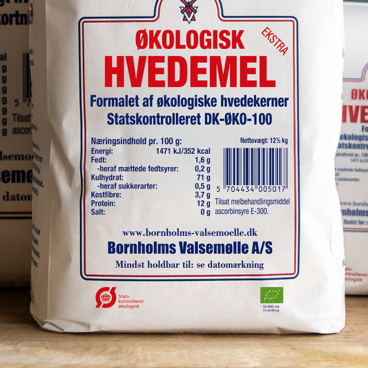 Økologisk hvedemel ekstra 12,5 kg