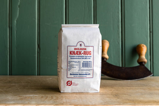 Økologisk knækkede rugkerner 0,8 kg